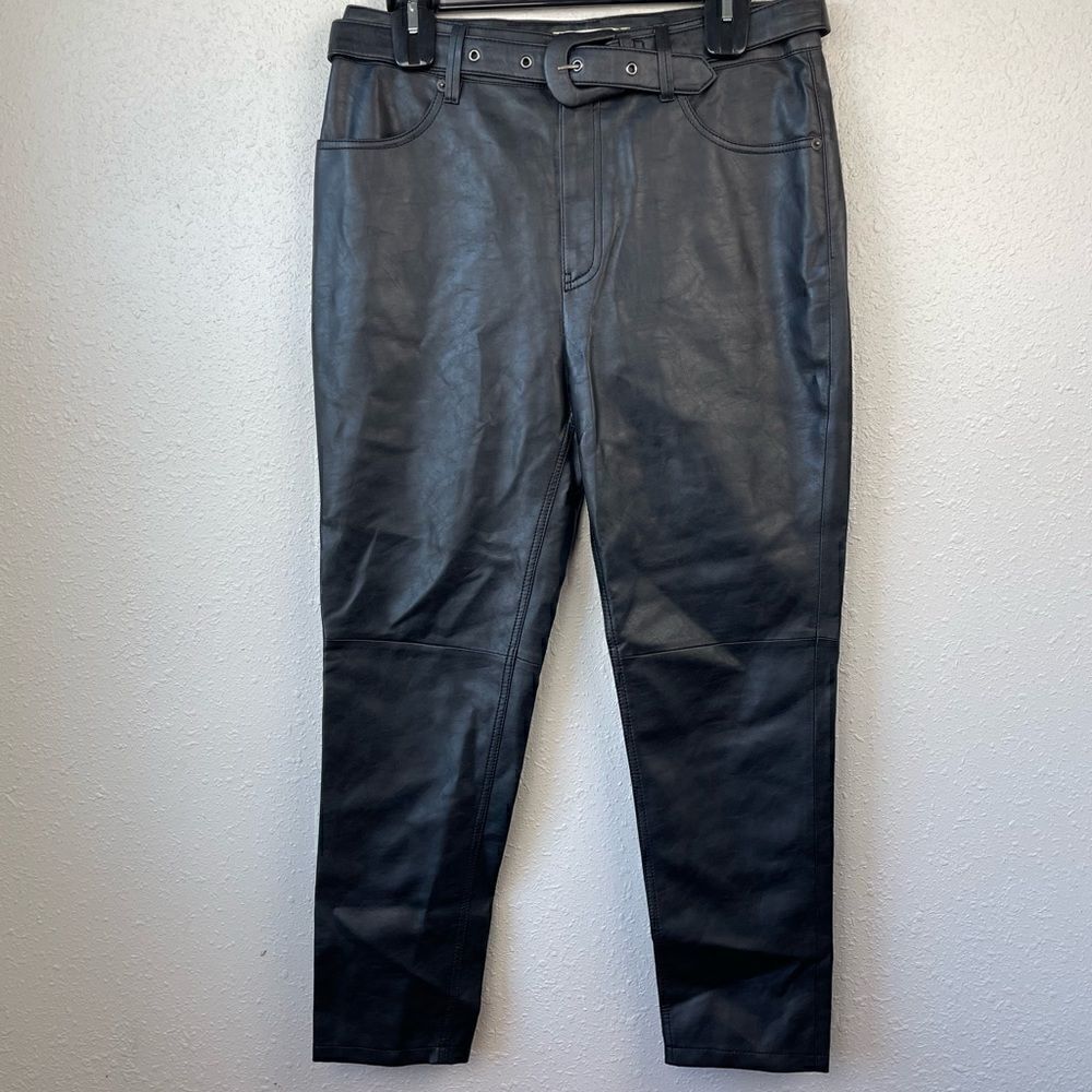 NWT We The Free Faux Black Leather Pant Size 28